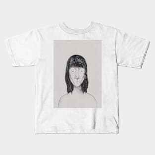 custom t-shirt design, faceless woman Kids T-Shirt